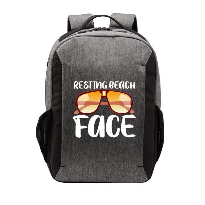 Resting Beach Face Summer Shades Vector Backpack