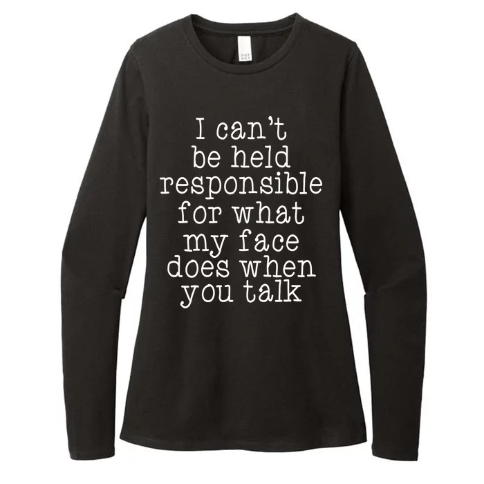 Resting B*tch Face Womens CVC Long Sleeve Shirt