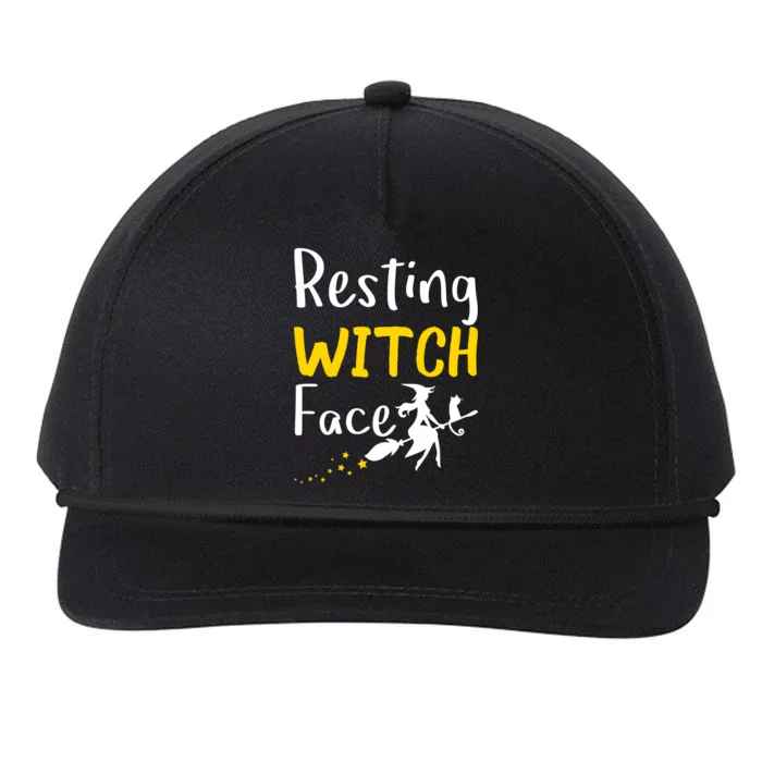 Resting Witch Face Snapback Five-Panel Rope Hat