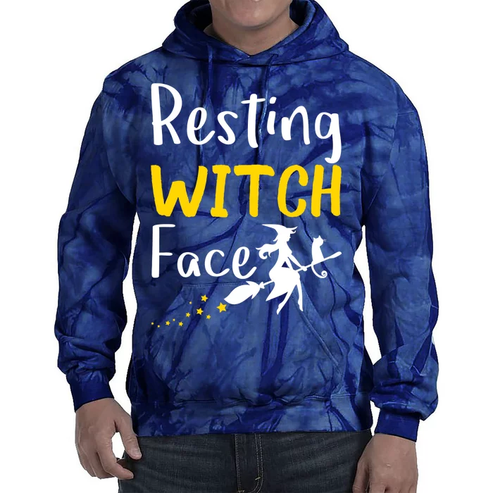 Resting Witch Face Tie Dye Hoodie