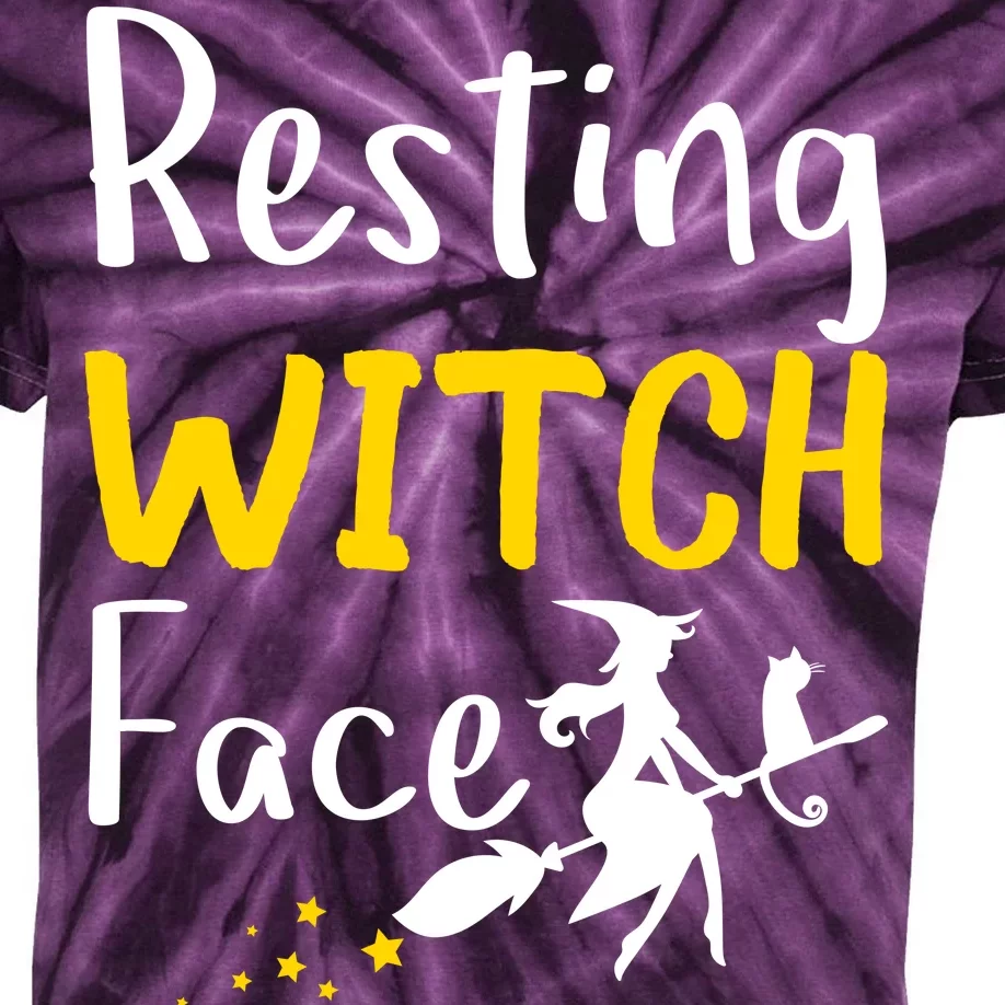 Resting Witch Face Kids Tie-Dye T-Shirt