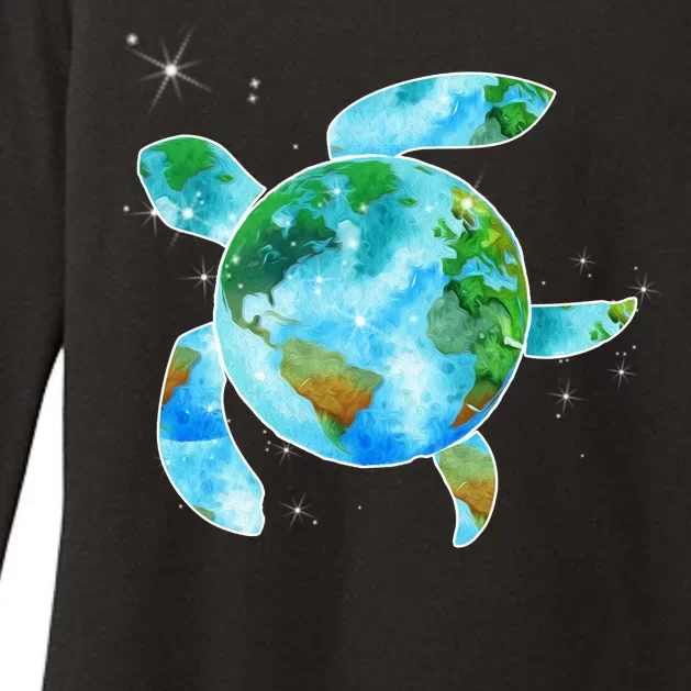 Restore Earth Sea Turtle Art Save The Planet Womens CVC Long Sleeve Shirt