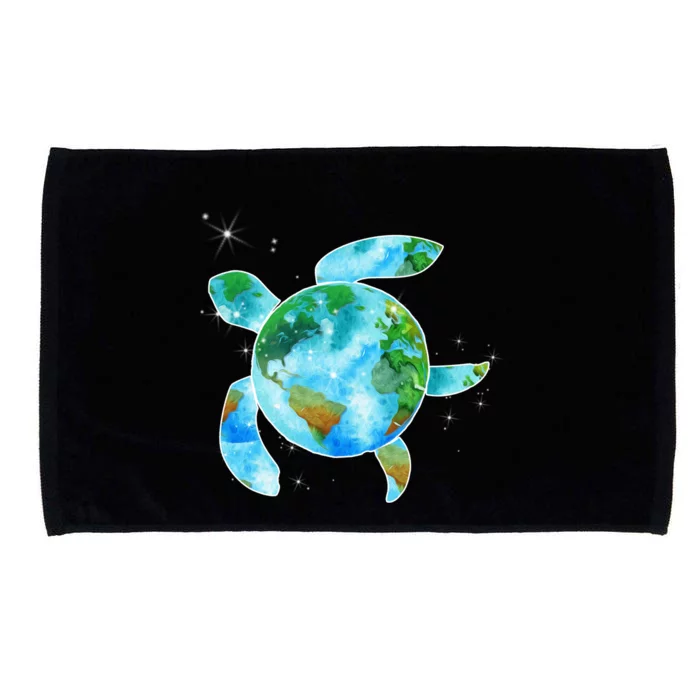 Restore Earth Sea Turtle Art Save The Planet Microfiber Hand Towel