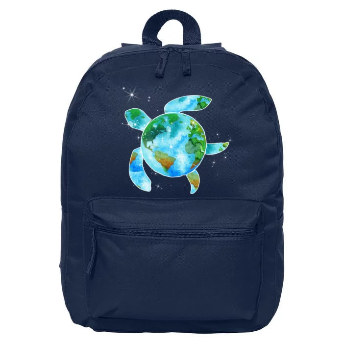 Restore Earth Sea Turtle Art Save The Planet 16 in Basic Backpack