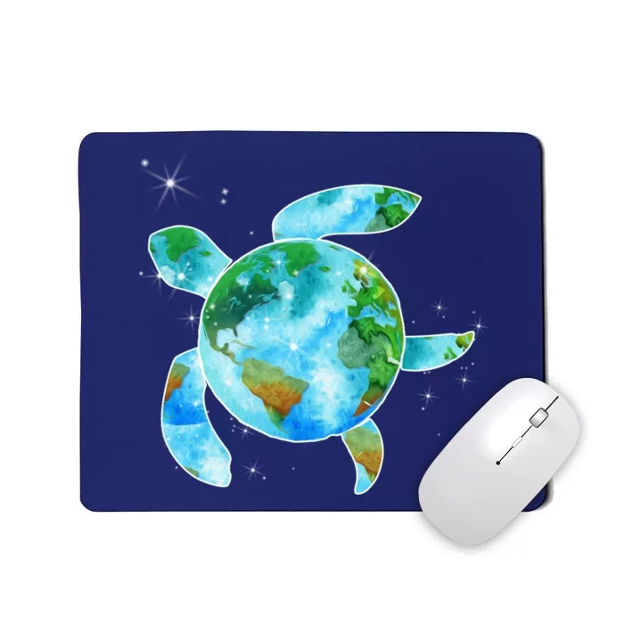 Restore Earth Sea Turtle Art Save The Planet Mousepad