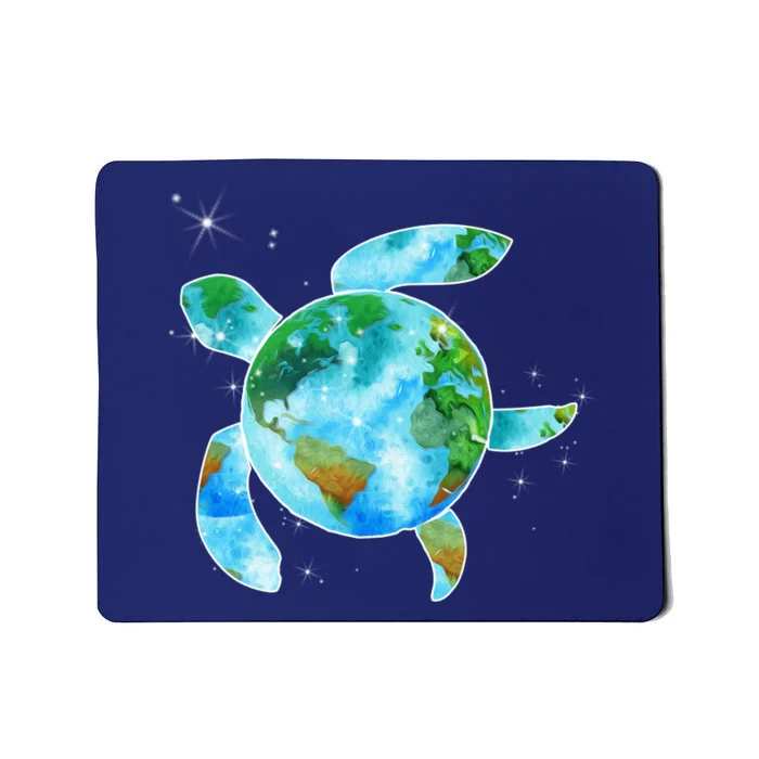 Restore Earth Sea Turtle Art Save The Planet Mousepad