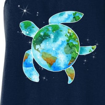 Restore Earth Sea Turtle Art Save The Planet Women's Racerback Tank
