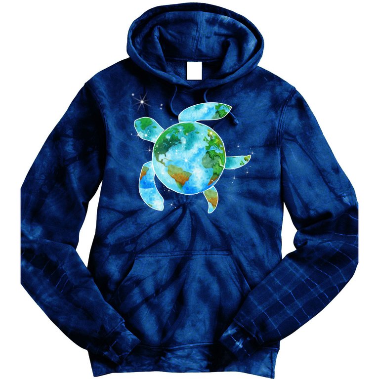Restore Earth Sea Turtle Art Save The Planet Tie Dye Hoodie