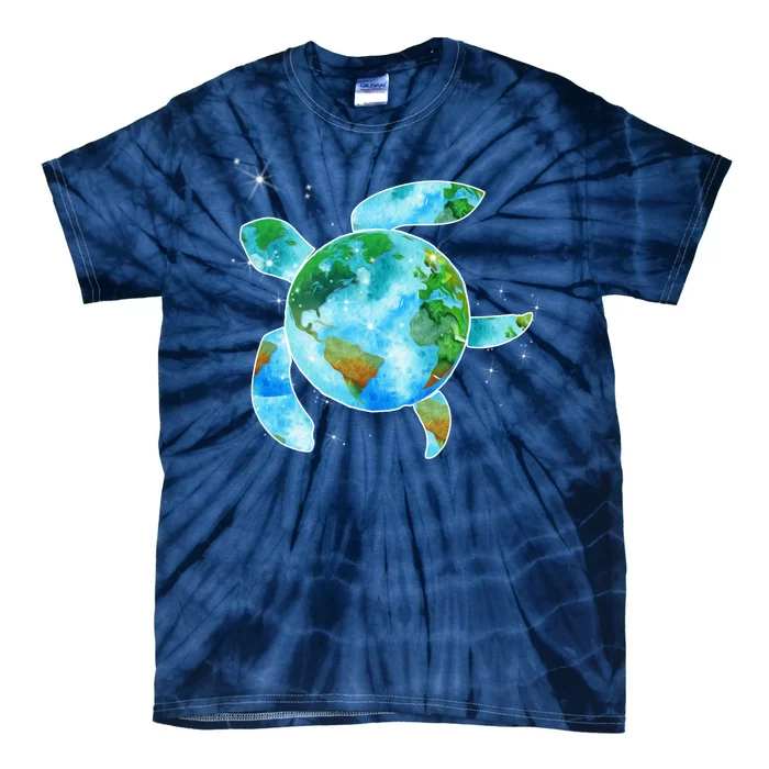 Restore Earth Sea Turtle Art Save The Planet Tie-Dye T-Shirt