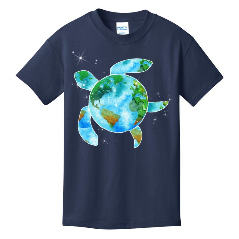 Restore Earth Sea Turtle Art Save The Planet Kids T-Shirt