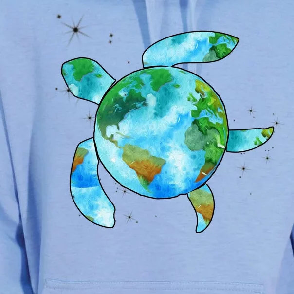 Restore Earth Sea Turtle Art Save The Planet Unisex Surf Hoodie