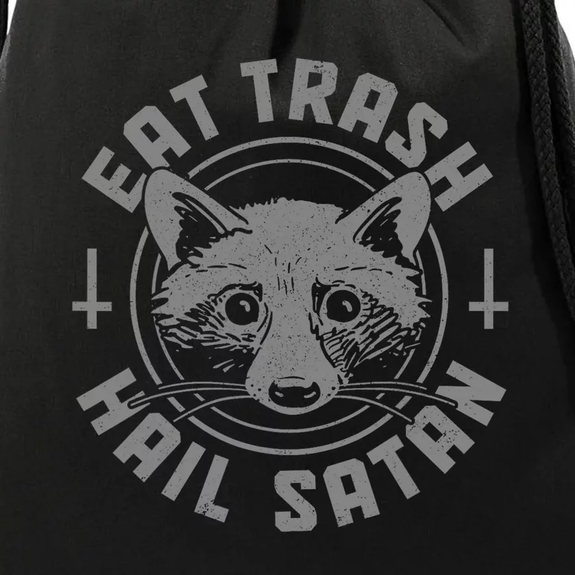 Raccoon Eat Trash Funny Racoon Drawstring Bag