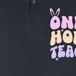 Retro Easter Teacher Cute  Teachers One Hoppy Teacher Softstyle Adult Sport Polo