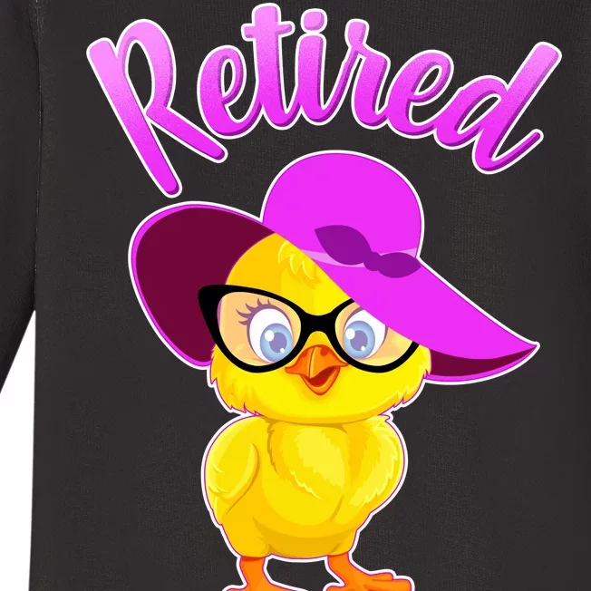 Retired Chick Baby Long Sleeve Bodysuit