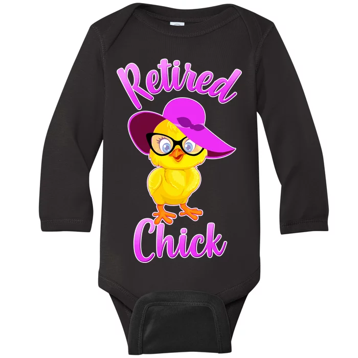 Retired Chick Baby Long Sleeve Bodysuit