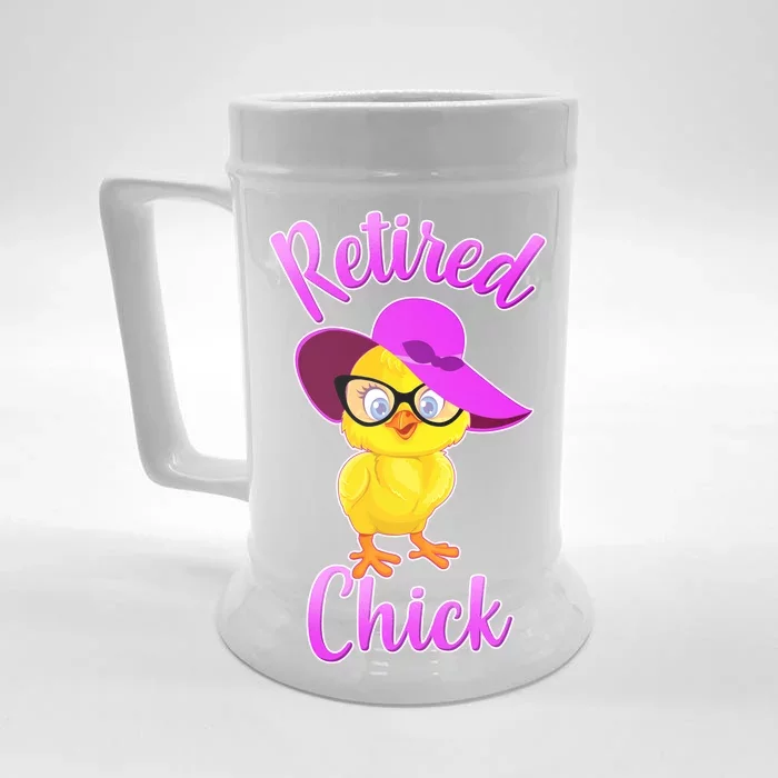 Retired Chick Front & Back Beer Stein