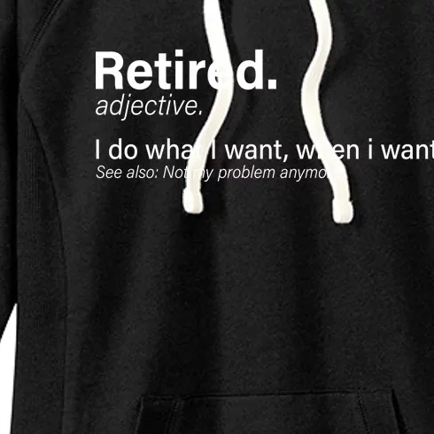 Retired Definition Women's Fleece Hoodie