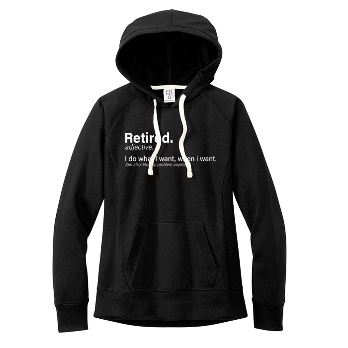 Retired Definition Women's Fleece Hoodie