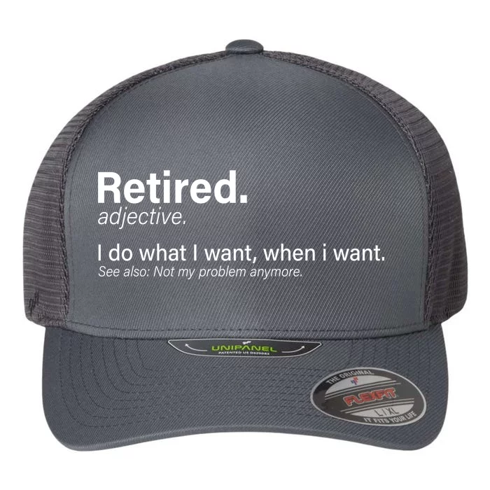 Retired Definition Flexfit Unipanel Trucker Cap