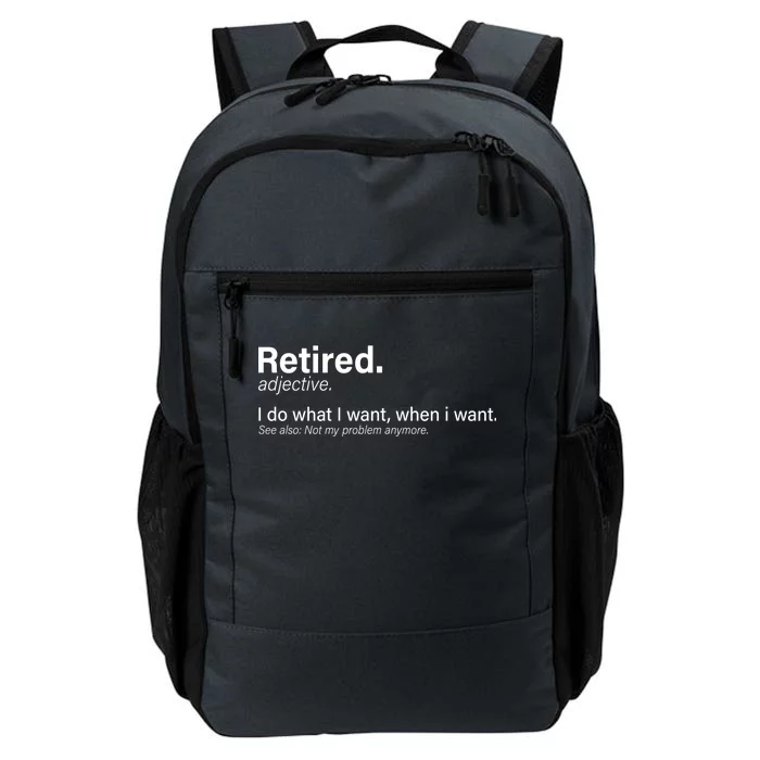 Retired Definition Daily Commute Backpack