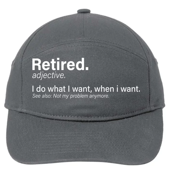 Retired Definition 7-Panel Snapback Hat