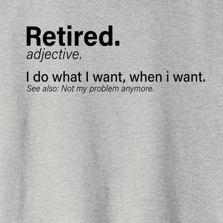 Retired Definition Women's Crop Top Tee