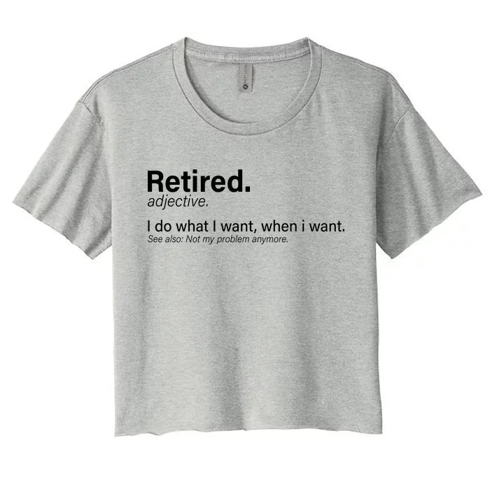 Retired Definition Women's Crop Top Tee