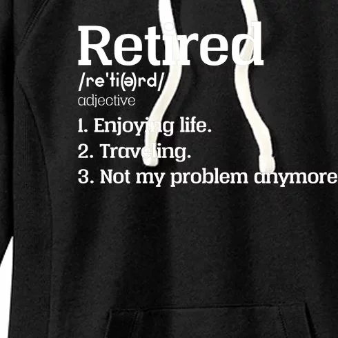 Retired Definition Funny Women's Fleece Hoodie