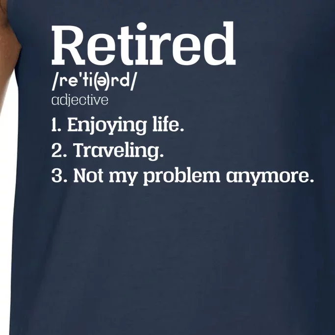 Retired Definition Funny Comfort Colors® Tank Top