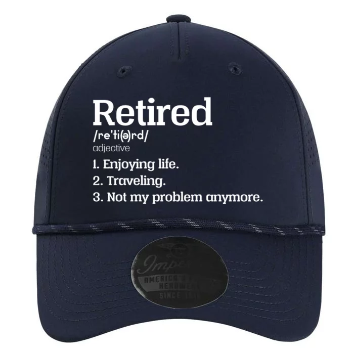 Retired Definition Funny Performance The Dyno Cap