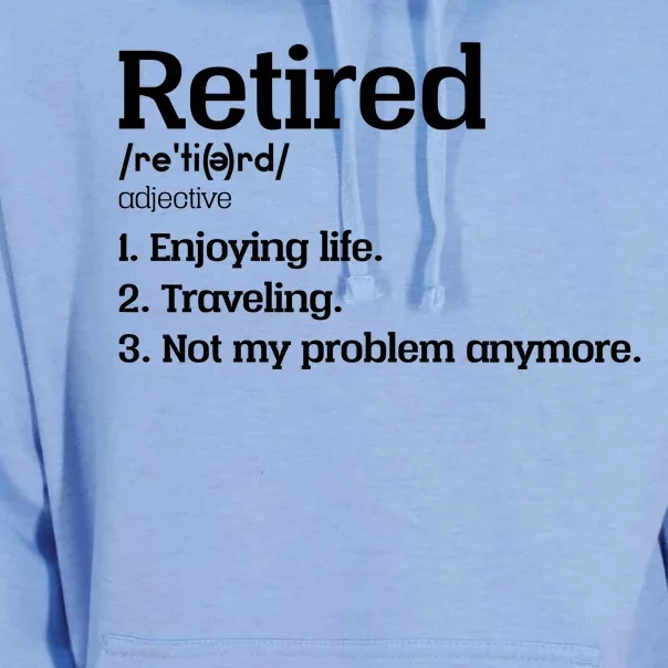 Retired Definition Funny Unisex Surf Hoodie