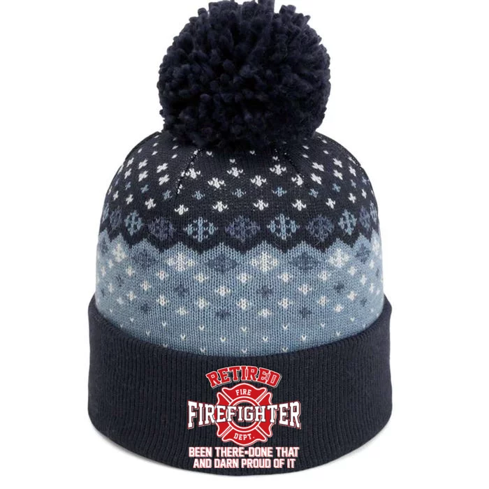 Retired Firefighter Been There Done That The Baniff Cuffed Pom Beanie