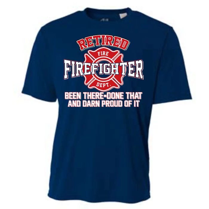 Retired Firefighter Been There Done That Cooling Performance Crew T-Shirt