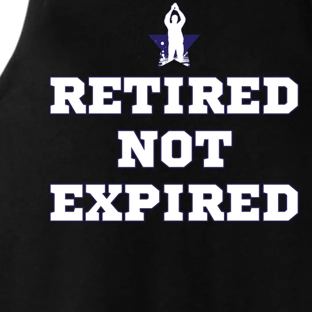 Retired Not Expired Ladies Tri-Blend Wicking Tank