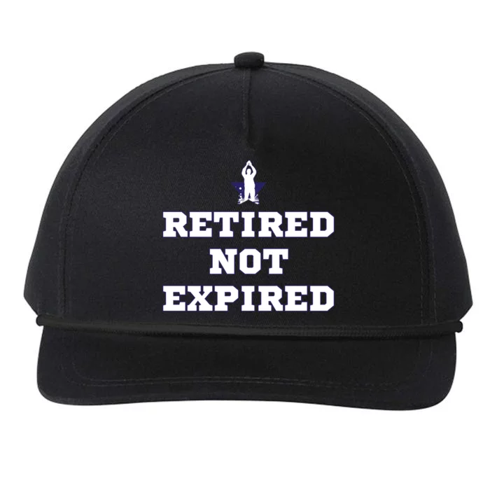 Retired Not Expired Snapback Five-Panel Rope Hat