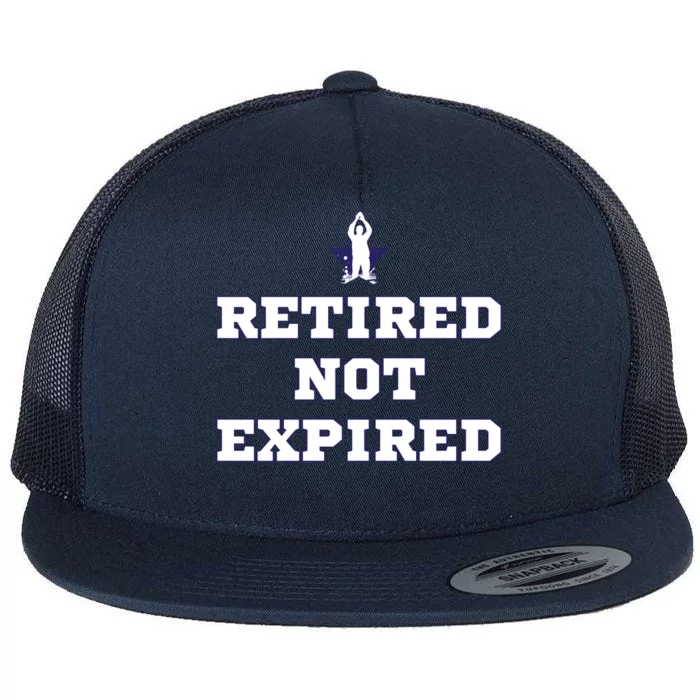 Retired Not Expired Flat Bill Trucker Hat