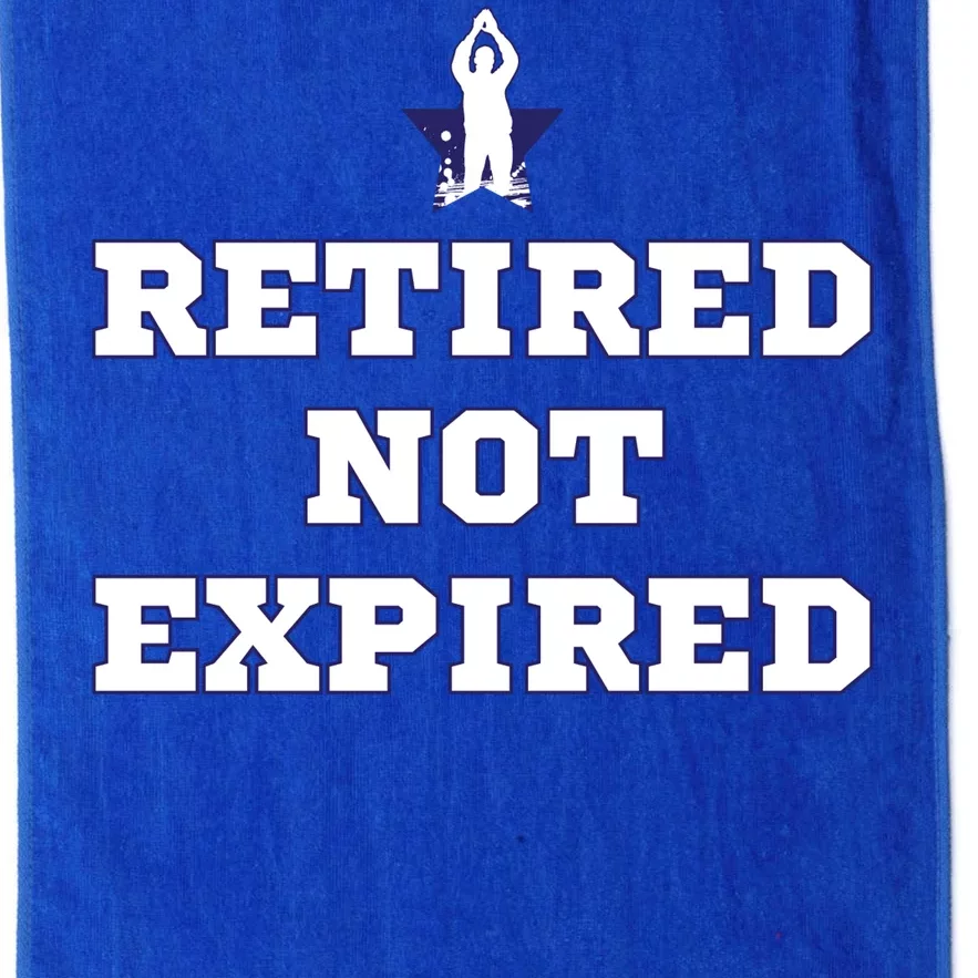 Retired Not Expired Platinum Collection Golf Towel