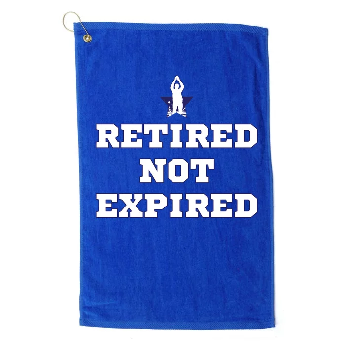 Retired Not Expired Platinum Collection Golf Towel