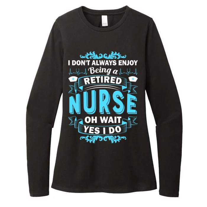 Retired Nurse Womens CVC Long Sleeve Shirt