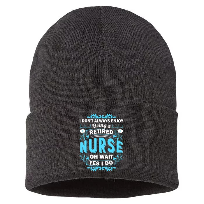 Retired Nurse Sustainable Knit Beanie