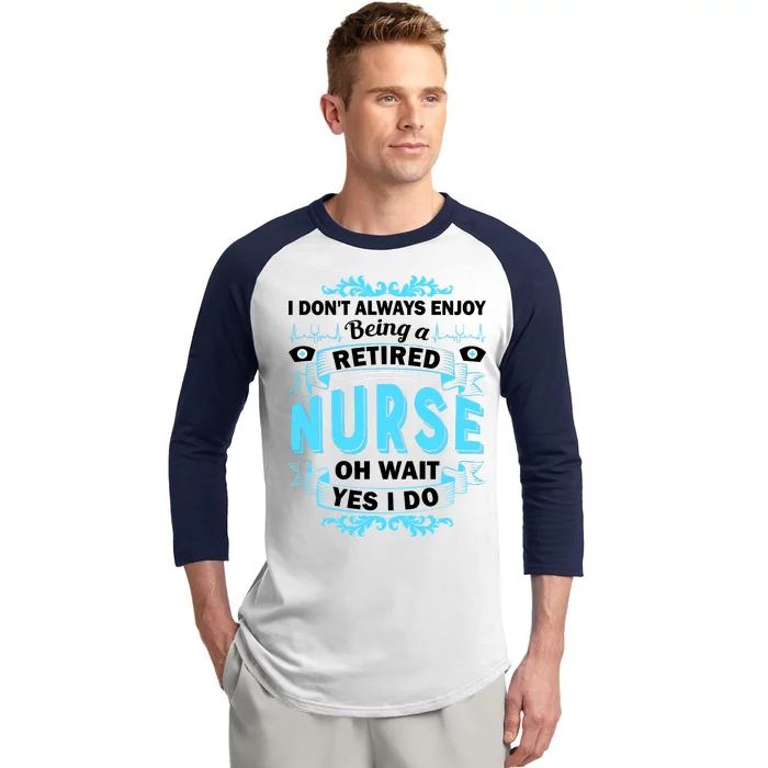 Retired Nurse Baseball Sleeve Shirt