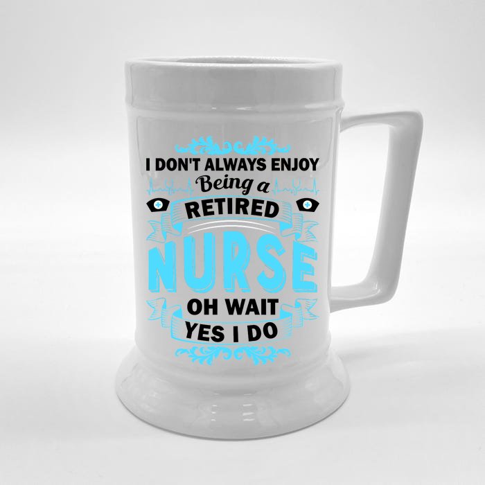 Retired Nurse Front & Back Beer Stein