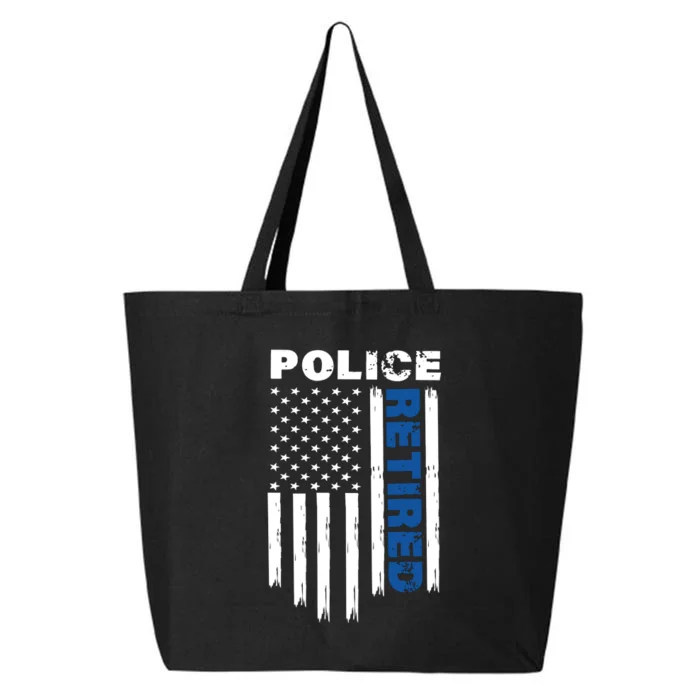 Retired Police Blue Flag 25L Jumbo Tote