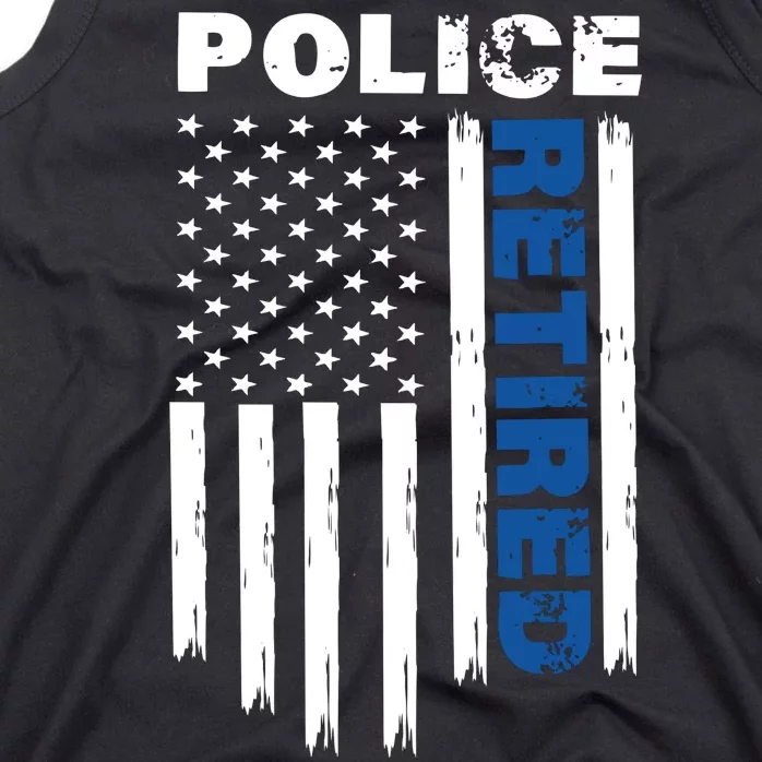 Retired Police Blue Flag Tank Top