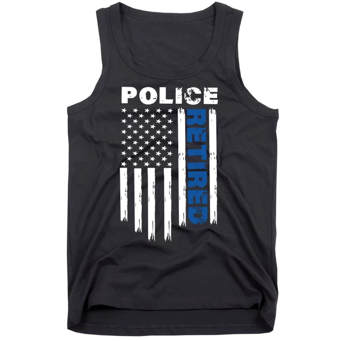 Retired Police Blue Flag Tank Top