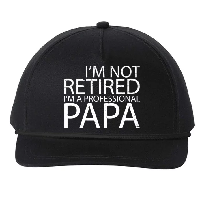 Retired Professional Papa Snapback Five-Panel Rope Hat