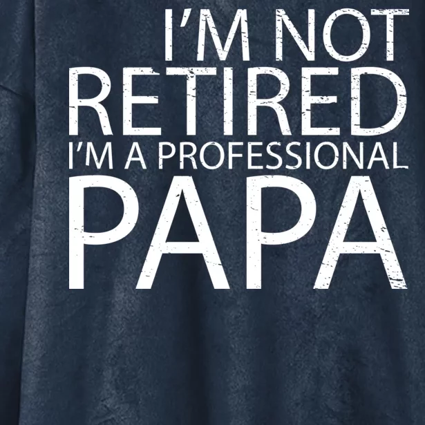 Retired Professional Papa Hooded Wearable Blanket