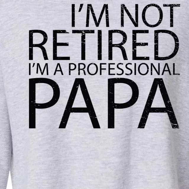 Retired Professional Papa Cropped Pullover Crew