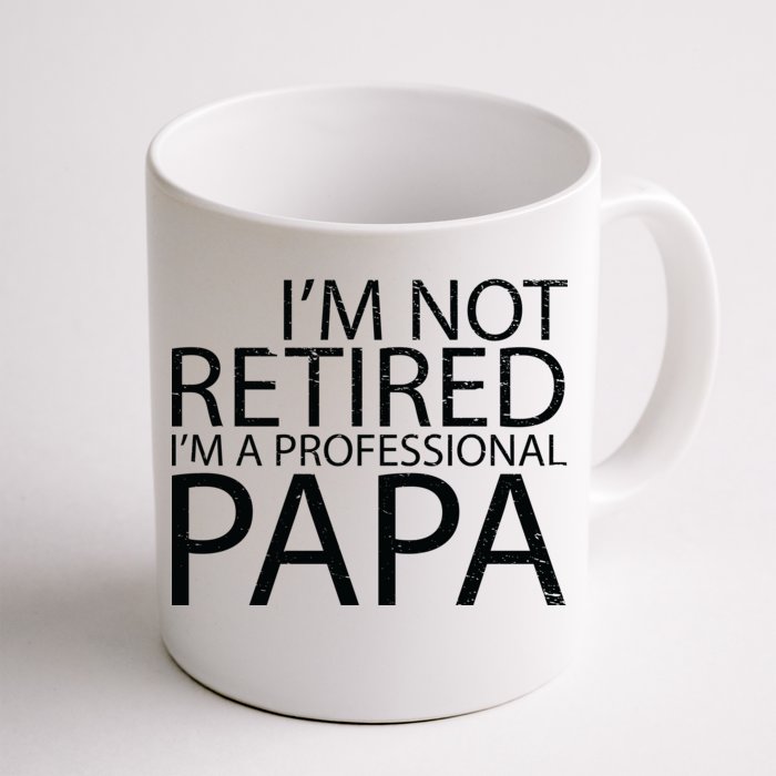 Retired Professional Papa Front & Back Coffee Mug