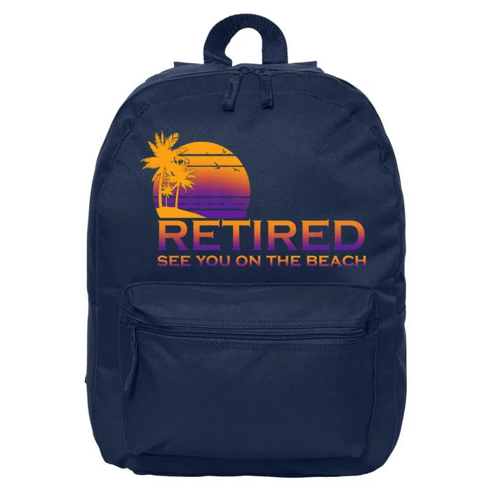 Retired See You On The Beach 16 in Basic Backpack